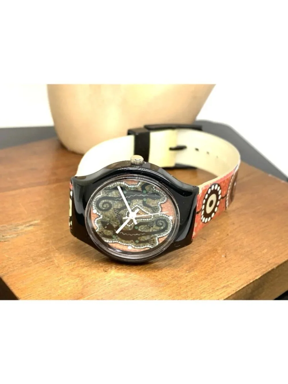 Australian Outback Unisex Watch Artist Series Quartz Vintage Rubber Strap 34mm
